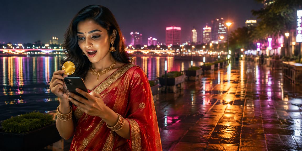 Mobile lottery interface with a user playing cricket lottery in Ahmedabad