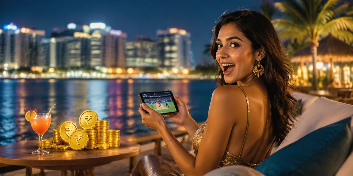 Indian cricket fans betting and making payment via Rupee currency on mobile
